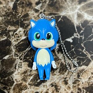 Sonic the Hedgehog Movie 2020 PROMO Baby Sonic Keychain Figure SEGA 1.75"
